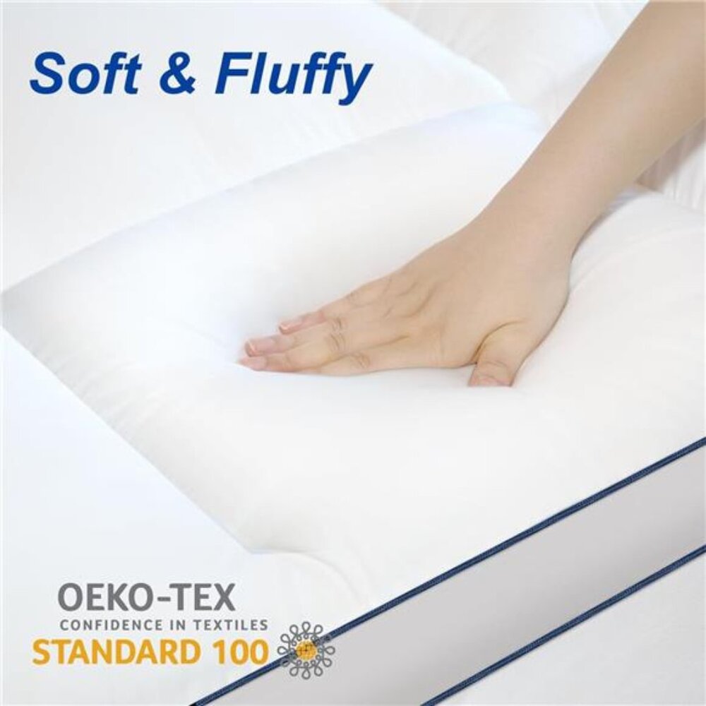 Full Mattress Topper,Extra Thick Mattress Pad Cover for Deep Sleep,3D+7D Snow - Picture 4 of 7